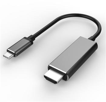 PremiumCord USB3.1 typ-C na HDMI kabel 1,8m rozlišení obrazu 4K*2K@60Hz Aluminium - obrázek produktu