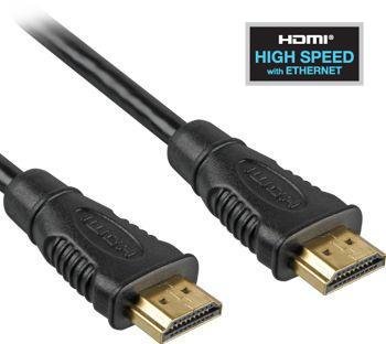 PremiumCord HDMI High Speed + Ethernet kabel, zlacené konektory, 1,5m - obrázek produktu