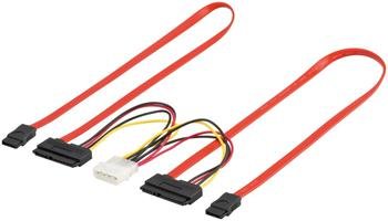 PremiumCord Combo SATA datový kabel + napájecí 50cm - obrázek produktu