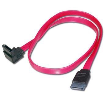 PremiumCord Kabel SATA 0,5m 1x90°+1x rovný - obrázek produktu