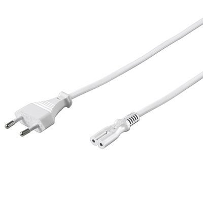 PremiumCord Kabel síťový 230V k magnetofonu 3m, bílý - obrázek produktu