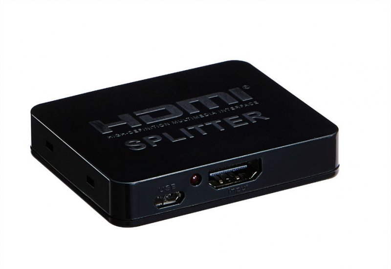 PremiumCord HDMI splitter 1-2 porty, s napájením z USB, 4K, FULL HD, 3D - obrázek č. 1