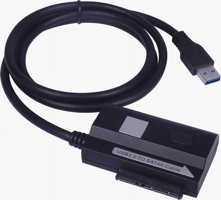PremiumCord USB 3.0 - SATA adaptér s kabelem, napájecí adaptér - obrázek produktu