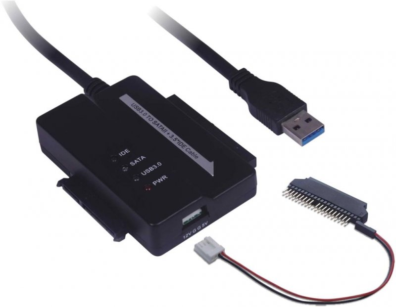 PremiumCord USB 3.0 - SATA + IDE adaptér s kabelem - obrázek produktu