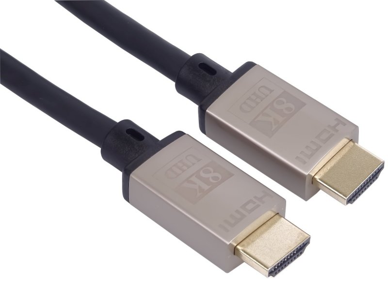 PremiumCord HDMI 2.1 High Speed + Ethernet kabel 8K@60Hz, zlacené 0,5m - obrázek produktu