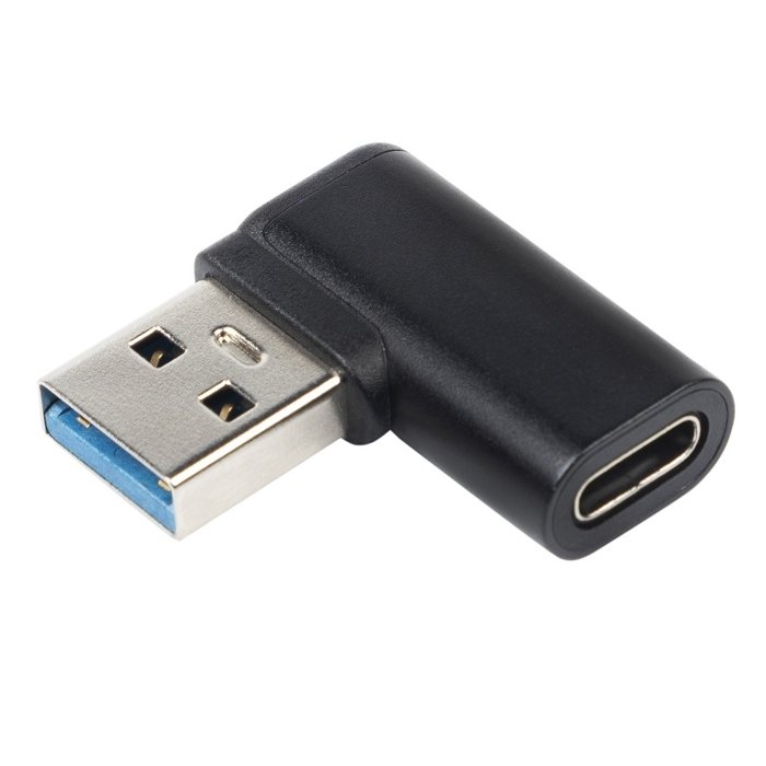PremiumCord redukce USB-C - USB 3.0 Male, zahnutá - obrázek produktu
