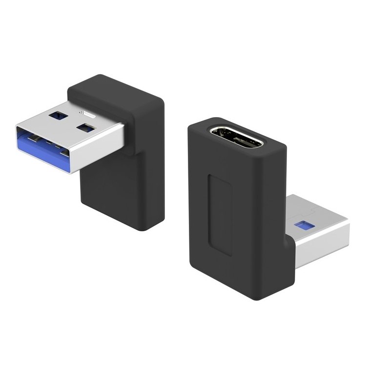PremiumCord redukce USB-C - USB 3.0 Male, zahnutá2 - obrázek produktu