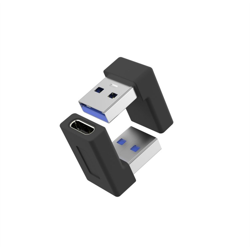 PremiumCord redukce USB-C - USB 3.0 Male, zahnutá2 - obrázek č. 1