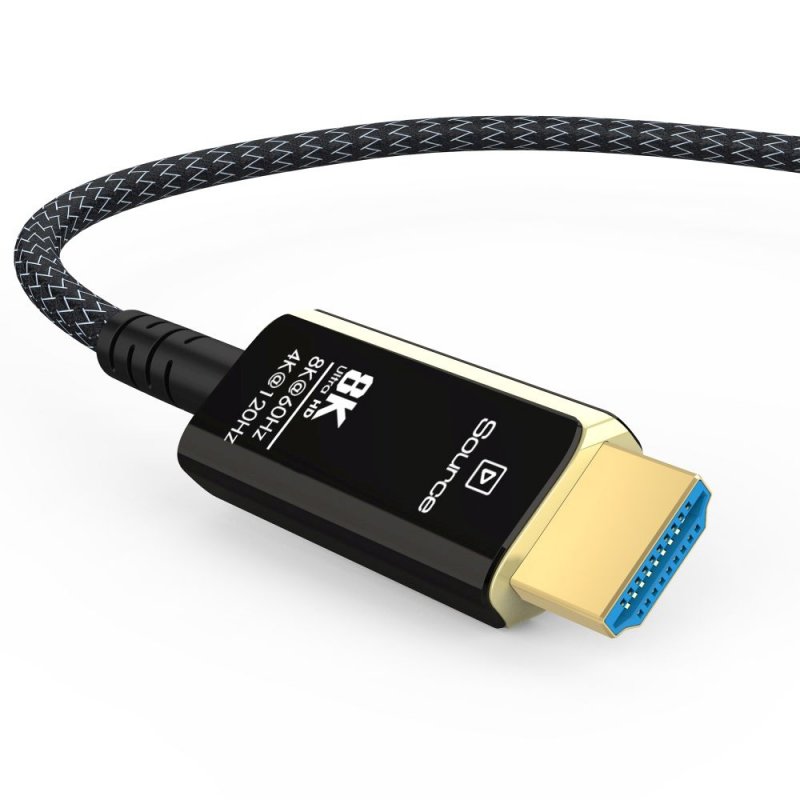 PremiumCord Ultra High Speed HDMI 2.1 optický fiber kabel 8K@60Hz,zlacené 5m - obrázek č. 3