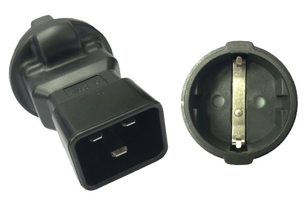 PremiumCord Adaptér IEC C20 M - SCHUKO CEE 7 / 3 F - obrázek produktu