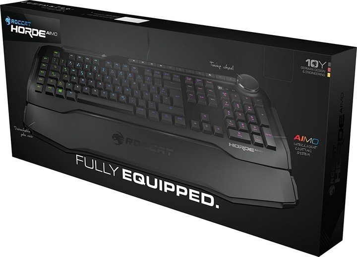 HORDE AIMO Membranical RGB Gaming Keyboard, Black, - obrázek č. 5