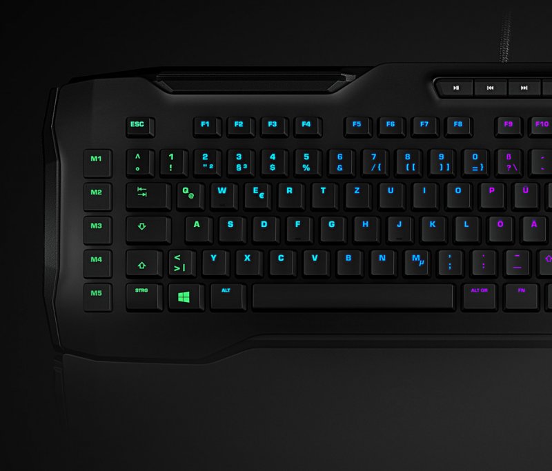 HORDE AIMO Membranical RGB Gaming Keyboard, Black, - obrázek č. 3