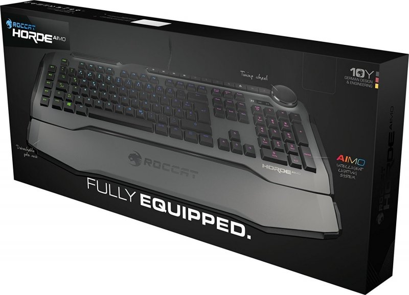 HORDE AIMO Membranical RGB Gaming Keyboard, Grey, - obrázek č. 3