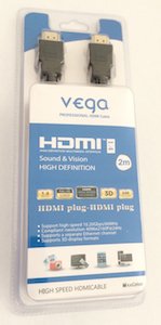 HDMI kabel profesional 2M - černá barva - obrázek produktu