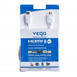 HDMI kabel profesionál 6M - bílá barva - obrázek produktu