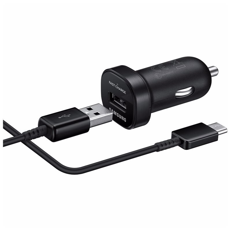 Samsung cestovní adaptér do auta USB type C Black - obrázek produktu