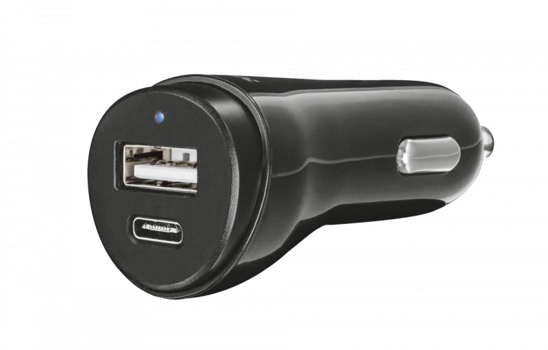 nabíječka TRUST Fast Dual Car Charger USB, USB-C - obrázek produktu