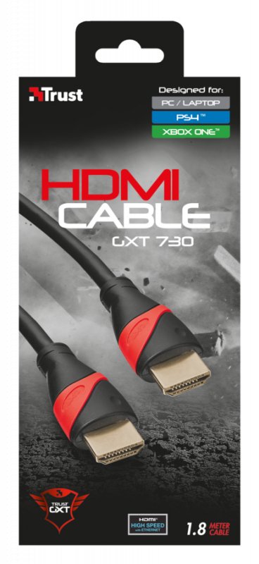 TRUST GXT 730 HDMI Cable for PS4, Xbox One - obrázek č. 1