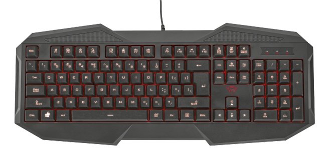 kláv. TRUST GXT 830 Gaming Keyboard CZ & SK - obrázek produktu