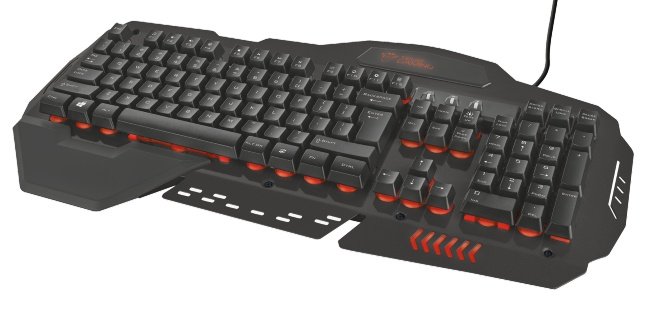 kláv. TRUST GXT 850 Metal Gaming Keyboard CZ/ SK - obrázek č. 1