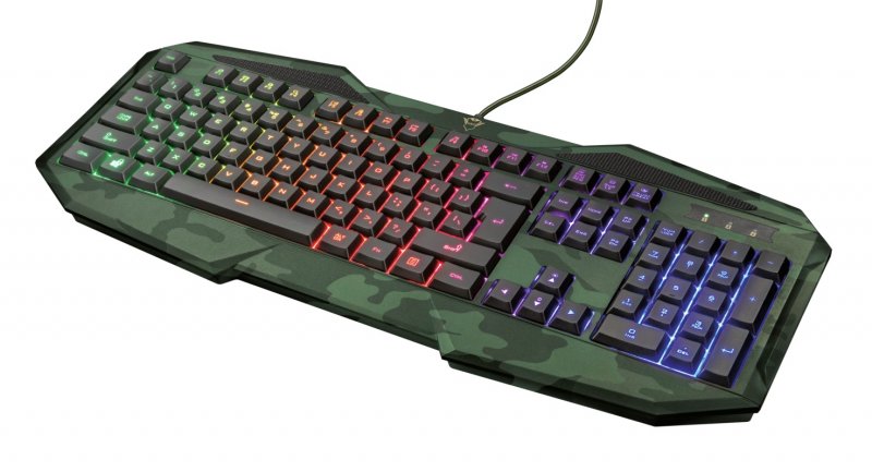 TRUST GXT 830 RW-C Avonn Gaming Keyboard - Camo - obrázek produktu