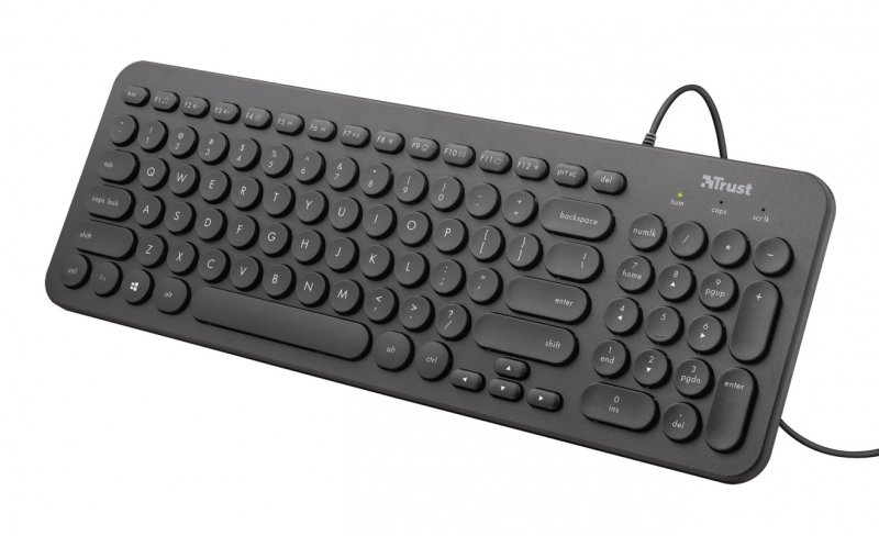 klávesnice TRUST Muto Silent Keyboard, UK - obrázek produktu