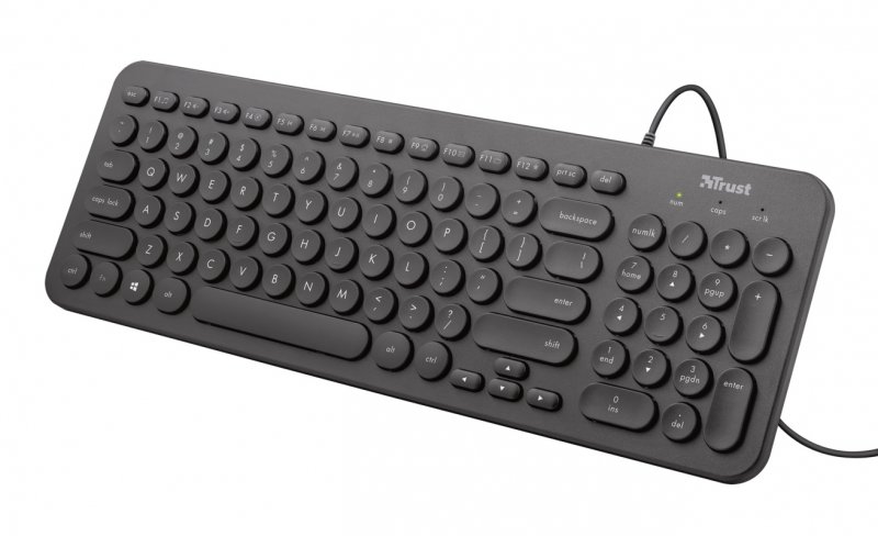 klávesnice TRUST Muto Silent Keyboard, CZ/ SK - obrázek produktu