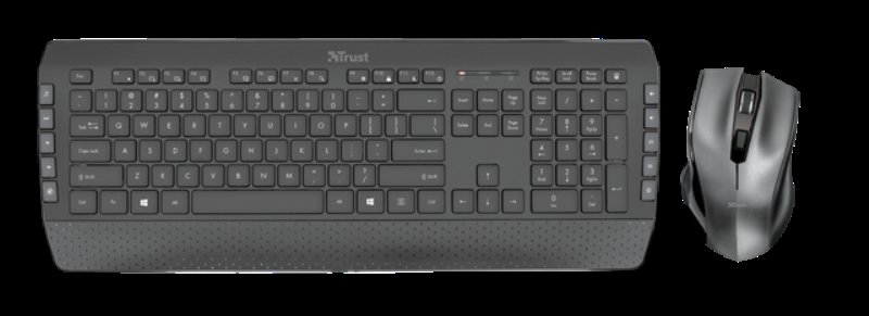 TRUST Tecla-2 Wireless Keyboard with mouse US - obrázek č. 3
