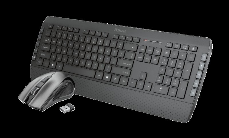 TRUST Tecla-2 Wireless Keyboard with mouse US - obrázek produktu