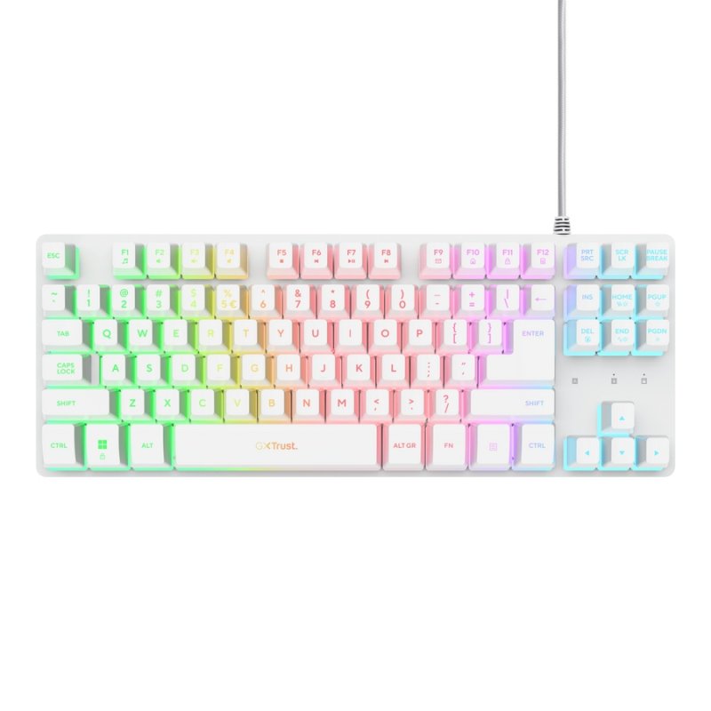 TRUST GXT833 THADO TKL KEYBOARD WHT US - obrázek č. 1