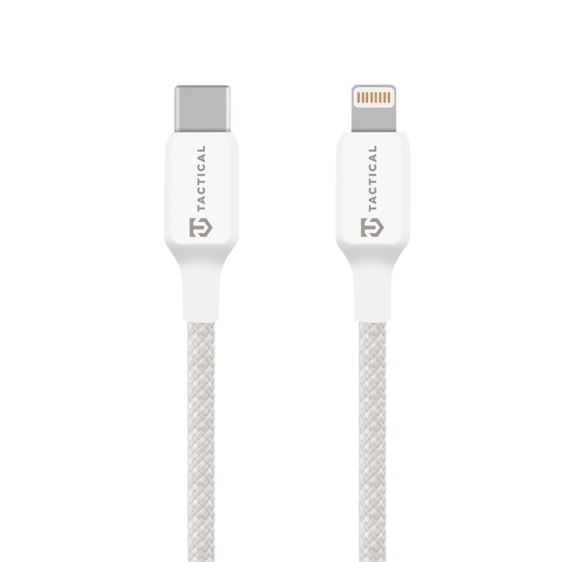 Tactical Stitch Thread Cable USB-C / Lightning 1m White - obrázek produktu