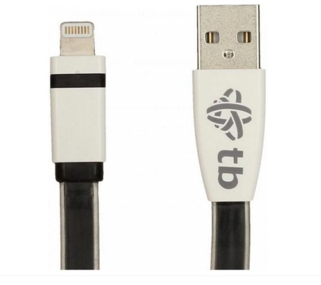 TB Touch USB - Lightning plochý, černý - obrázek č. 1