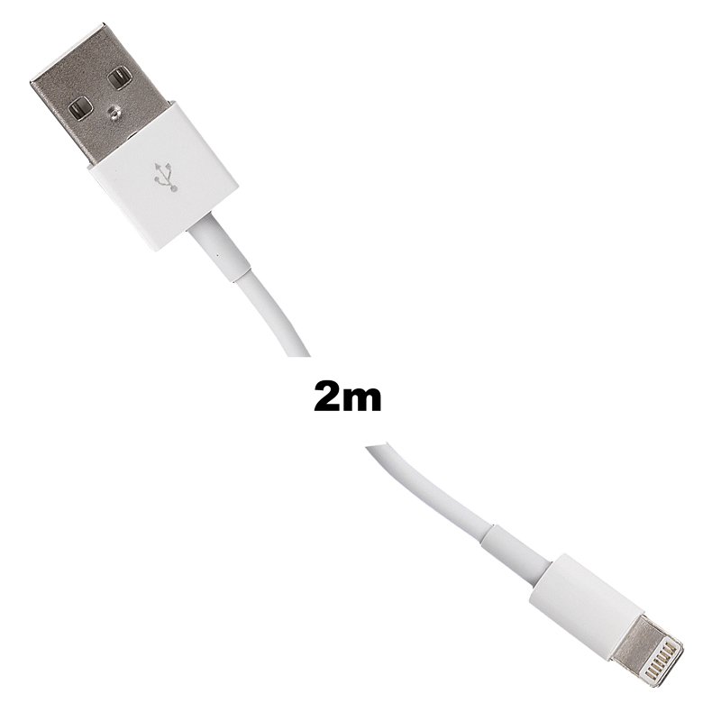 WE Datový kabel iPhone 5 200cm bílý - obrázek č. 3