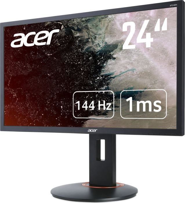 24" Acer XF240QP - TN, FullHD@144Hz, 1ms, 300cd/ m2, 16:9, 2x HDMI, DP, FreeSync, pivot - obrázek č. 2