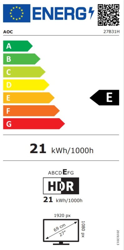27" LED AOC 27B31H - obrázek č. 5