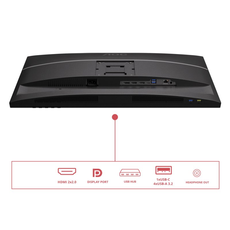 AOC / U27E4CV / 27" / IPS / 4K UHD / 60Hz / 4ms / Černá - obrázek č. 6