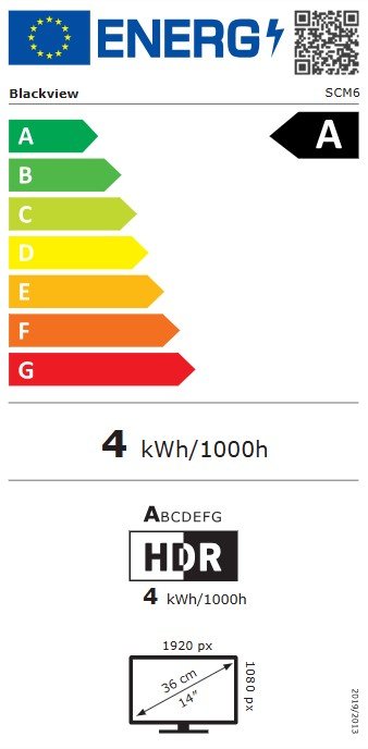 Blackview SCM6 Přídavná LCD obrazovka 14" - obrázek č. 5