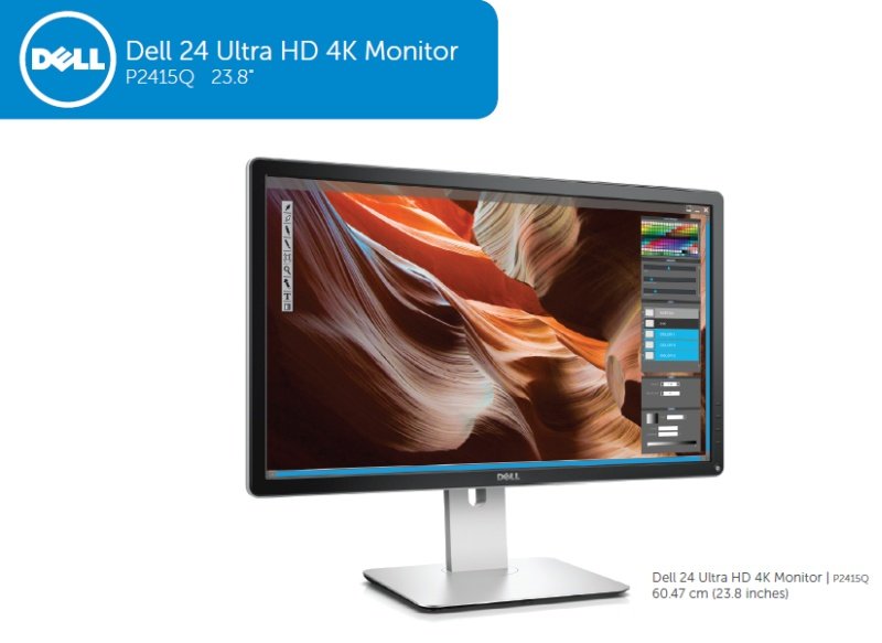 24" LCD Dell P2415Q UHD 4K 3H-IPS/ 16:9/ HDMI+DP - obrázek produktu