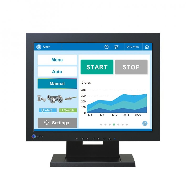 15" LED EIZO FDX1502T:TN.1024x768,touch,DP,DVI - obrázek produktu