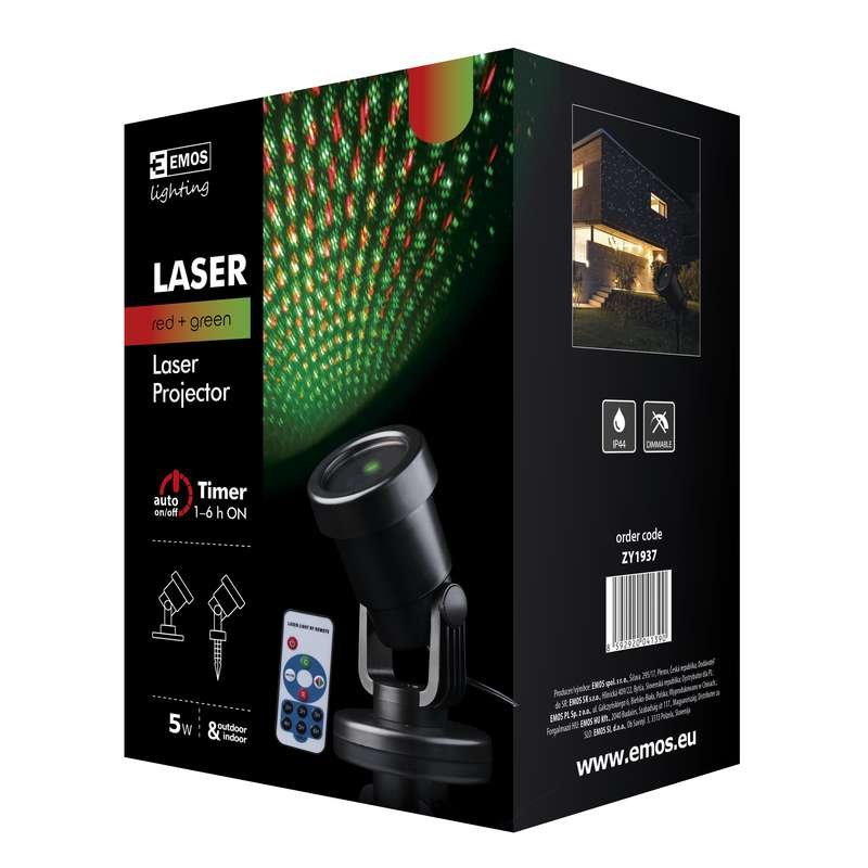 Laserový dekorativní projektor venkovní+ovladač - obrázek produktu