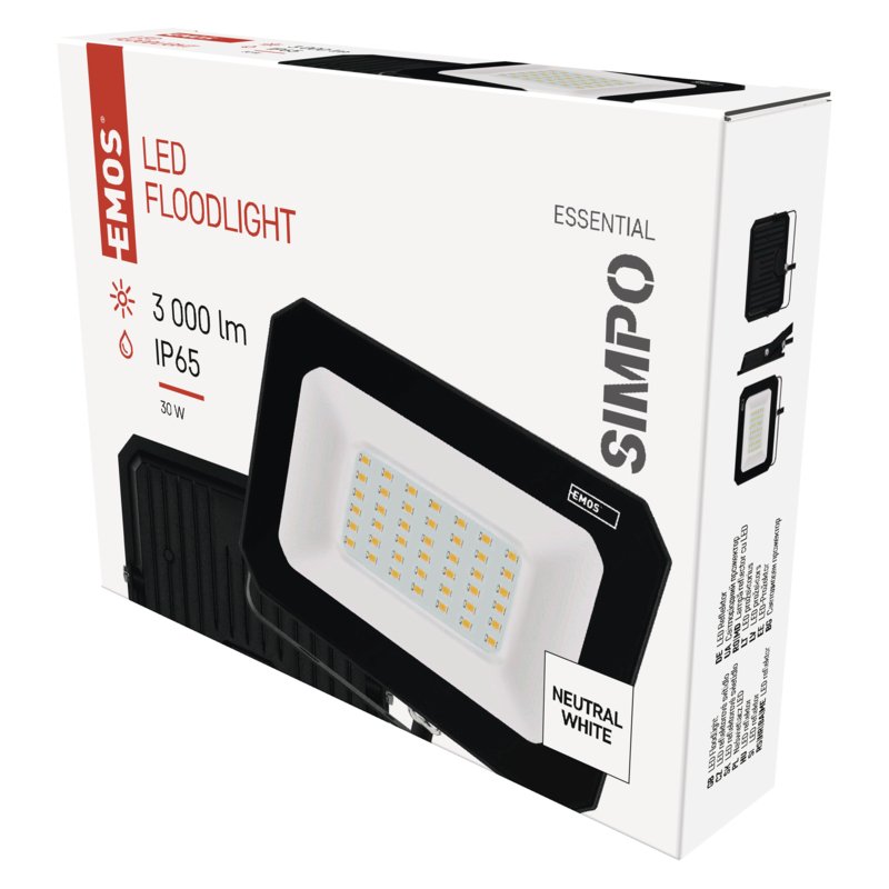 EMOS LED REFLEKTOR SIMPO 30W, 3000Lm, 4000K - obrázek č. 4