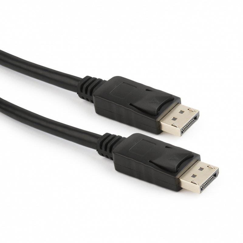 Gembird kabel DisplayPort M/ M, zlac., 1m, černý - obrázek produktu