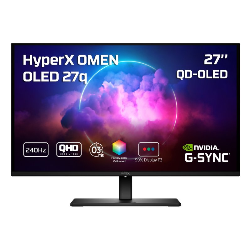 HP HyperX OMEN / 27q / 27,6" / QD-OLED / QHD / 240Hz / 0,03ms / Černá - obrázek produktu