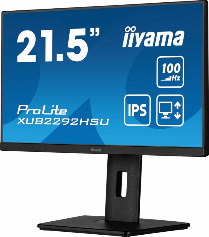 iiyama ProLite/ XUB2292HSU-B6/ 21,5"/ IPS/ FHD/ 100Hz/ 0,4ms/ Black/ 3R - obrázek č. 6