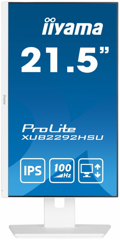 iiyama ProLite/ XUB2292HSU-W6/ 21,5"/ IPS/ FHD/ 100Hz/ 0,4ms/ White/ 3R - obrázek č. 1