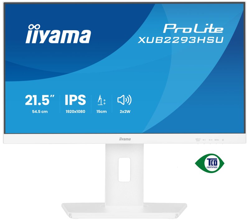 iiyama ProLite / XUB2293HSU-W7 / 21,5" / IPS / FHD / 100Hz / 1ms / Bílá - obrázek produktu