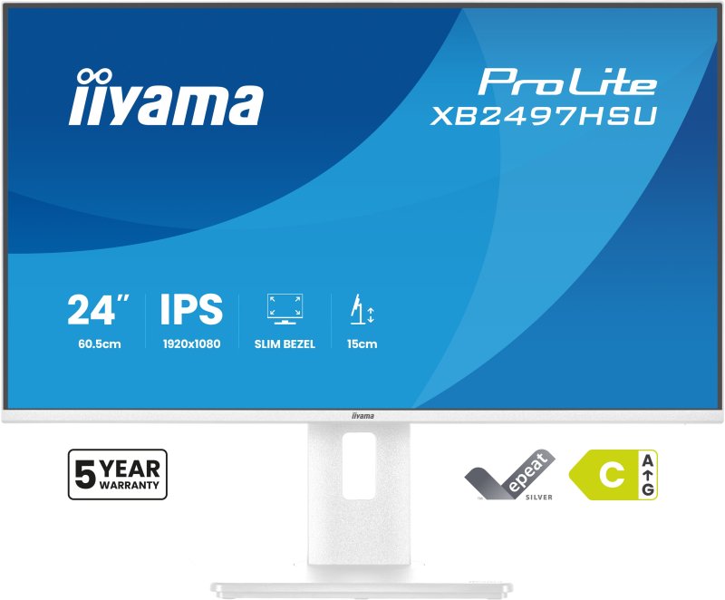 iiyama ProLite / XB2497HSU-W1 / 23,8" / IPS / FHD / 120Hz / 4ms / Bílá - obrázek produktu