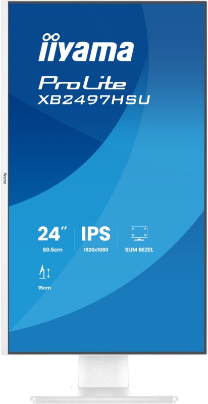 iiyama ProLite / XB2497HSU-W1 / 23,8" / IPS / FHD / 120Hz / 4ms / Bílá - obrázek č. 1