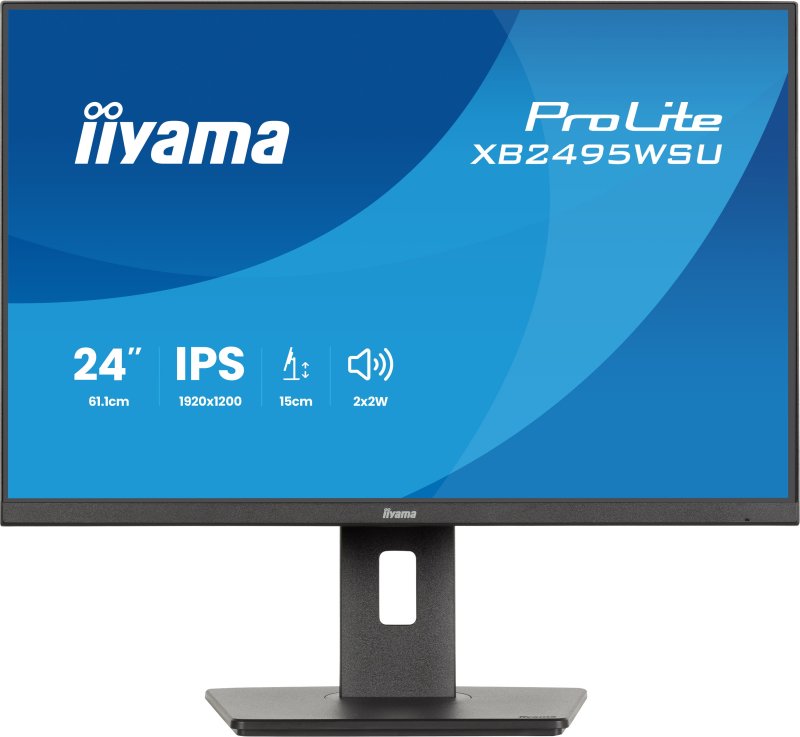 iiyama ProLite / XB2495WSU-B1 / 24,1" / IPS / 1900x1200 / 100Hz / 4ms / Černá - obrázek produktu