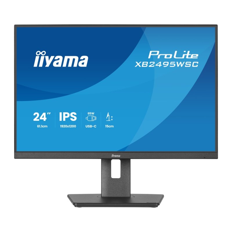 24" iiyama XB2495WSC-B1:IPS,WXGA,USB-C,HAS - obrázek produktu